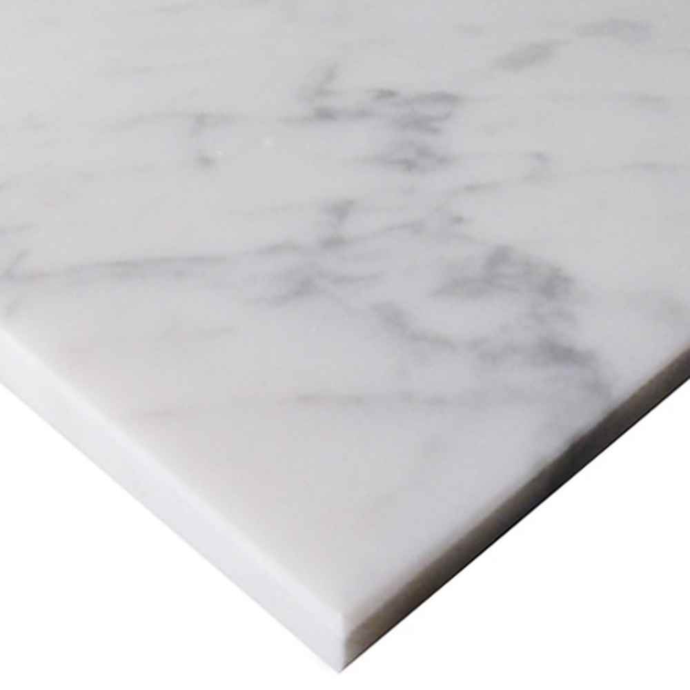 Italian Carrara White 12X12 Honed Marble Tile