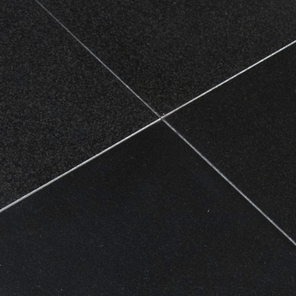 Absolute Black 12x12 Polished Granite Tile