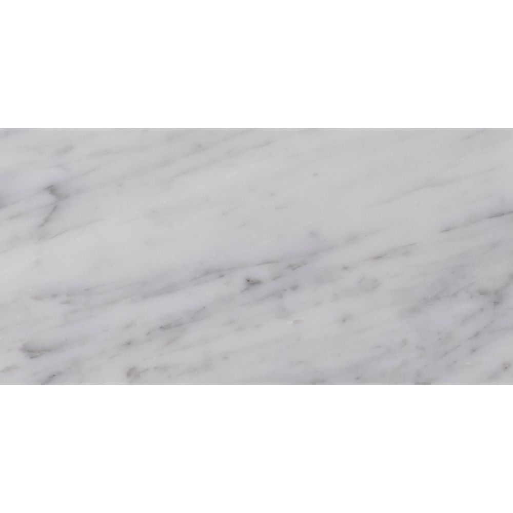 Carrara White 6x12 Polished Marble Tile