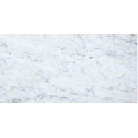 Italian Carrara White 6X12 Honed Marble Tile