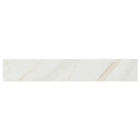 Calacatta White 3X18 Matte Bullnose Porcelain TIle
