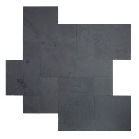 Montauk Black 16 Sft French Pattern Gauged Slate