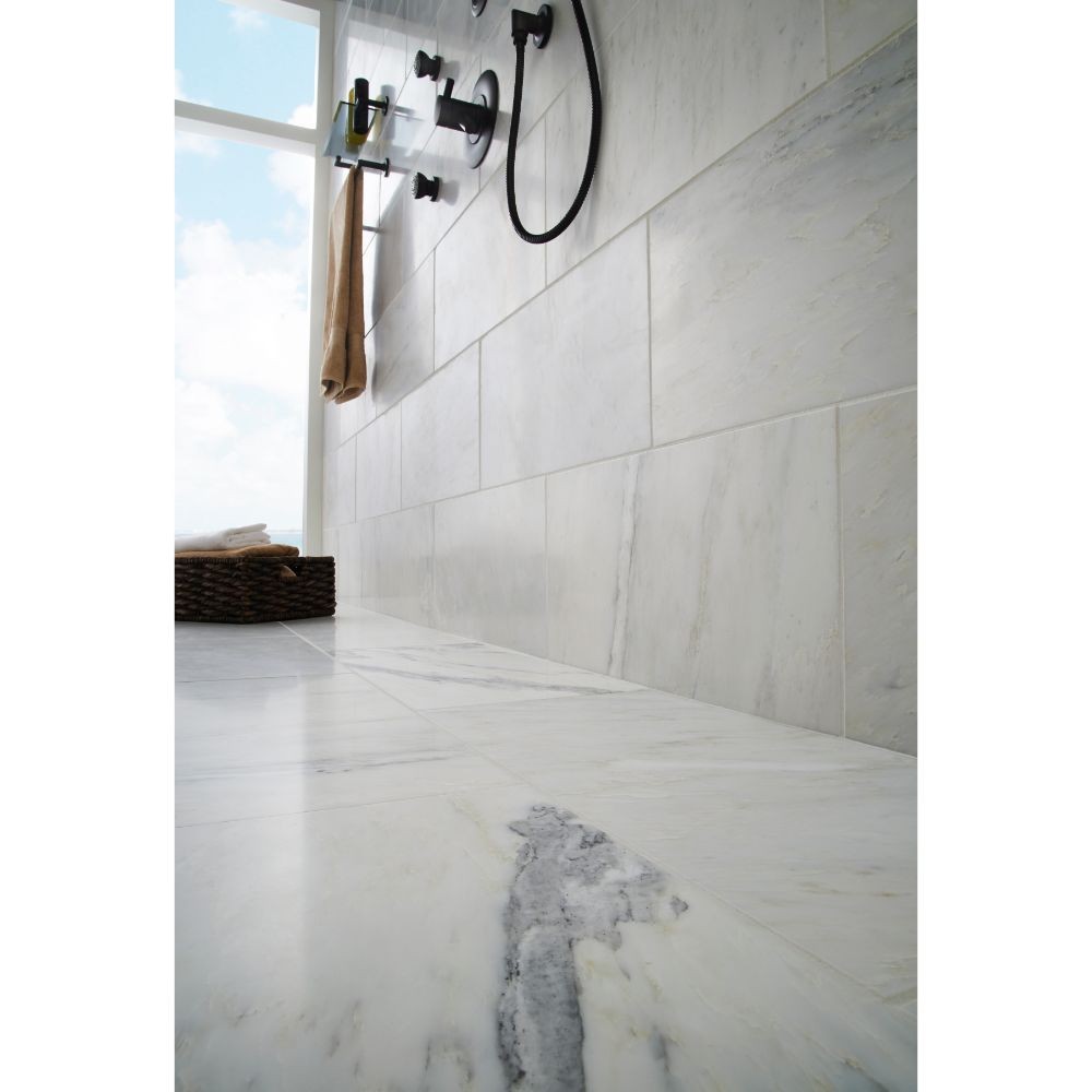 Arabescato Carrara 12X24 Polished Marble Tile