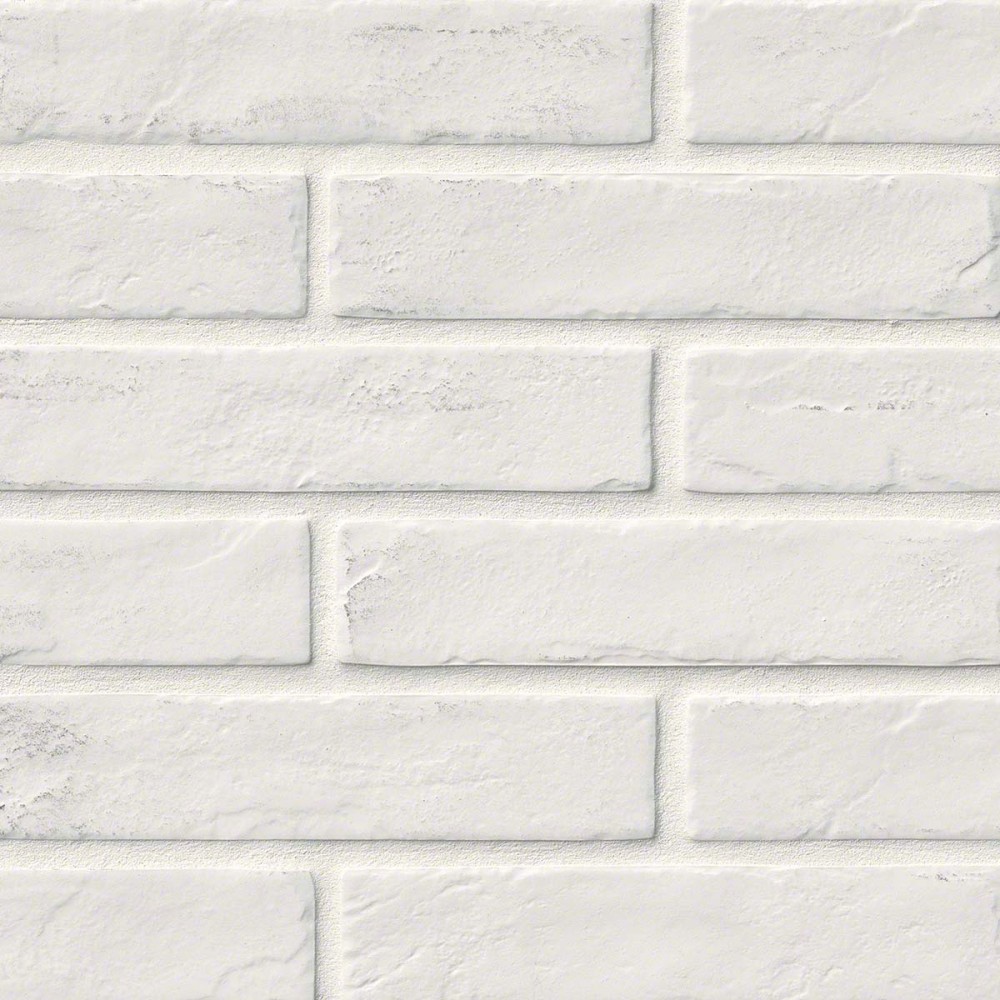 Capella White 2X10 Brick Pattern Matte Porcelain Tile Floor Tiles USA