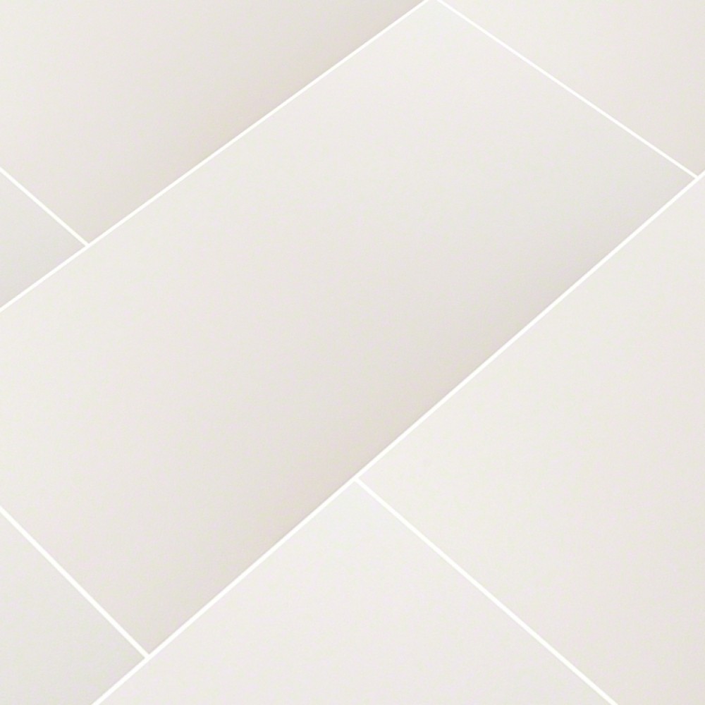 Domino White 12X24 Polished Porcelain Tile
