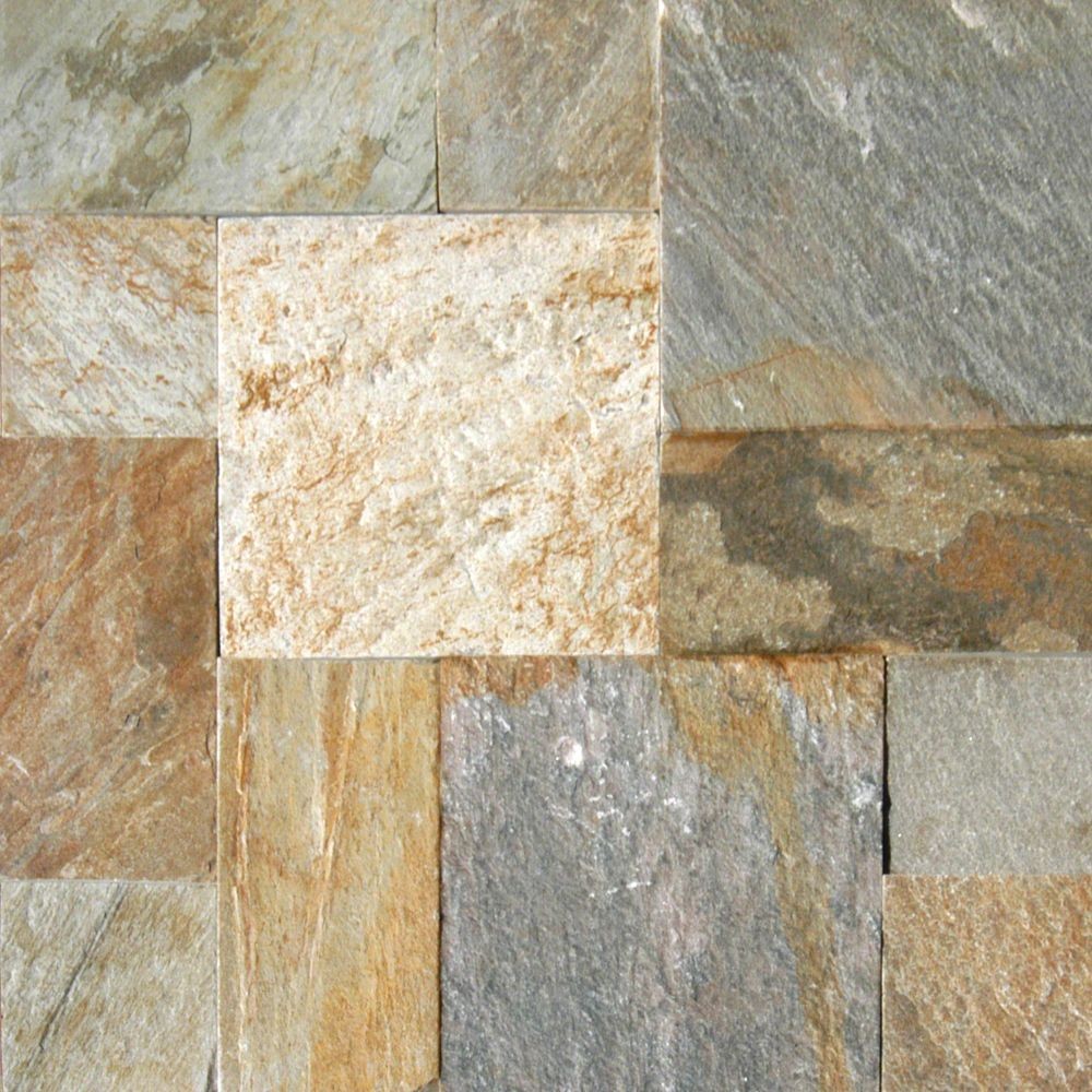 Golden White 16 Sft Per Kit Gauged Quartzite Tile