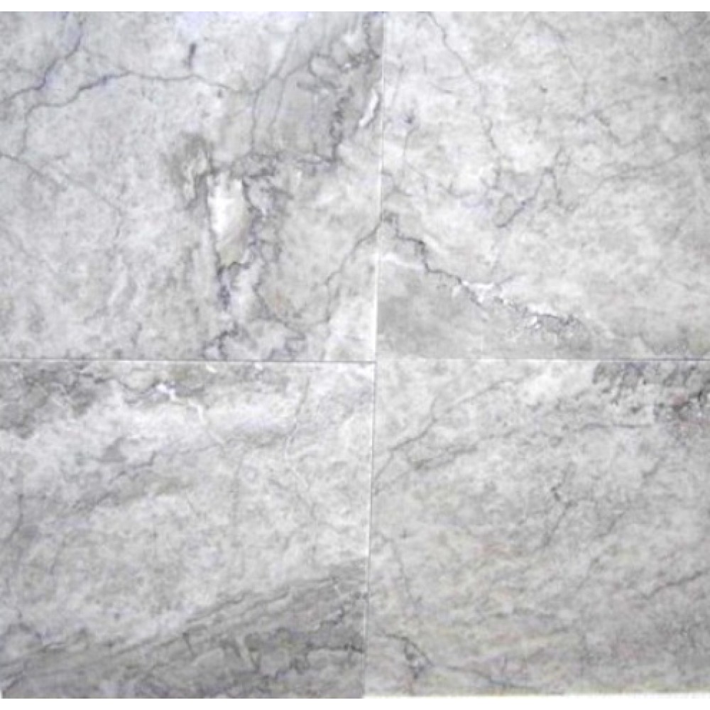 Gray Cloud 18X18 Polished Marble Tile