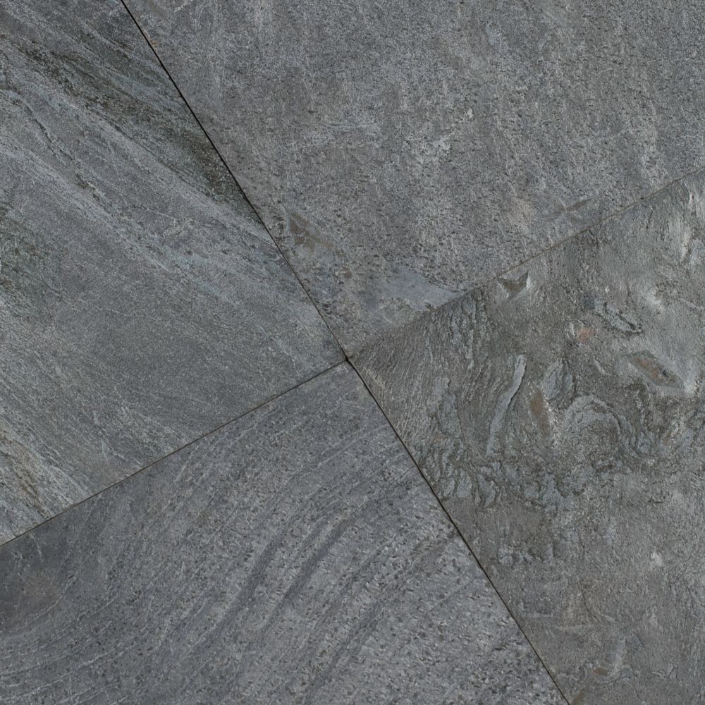 Ostrich Grey 12X12 Honed Quartzite Tile
