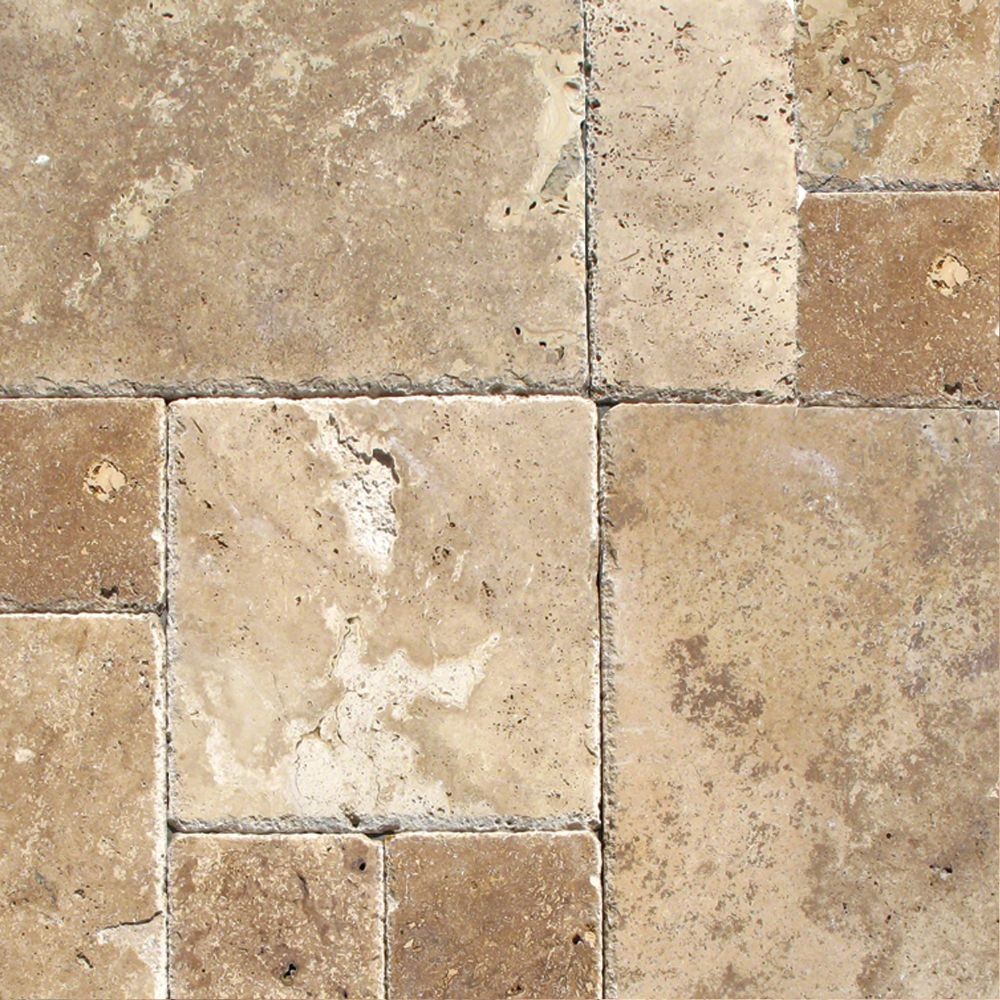 Tuscany Chateaux 16 Sft/Kit Honed Unfilled Chiseled Pattern Outdoor Tile