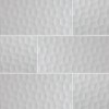 Adella Viso White 12X24 Satin 3D Matte Ceramic Tile