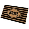 Stripe Home Black Natural Coir 18X30 Door Mat