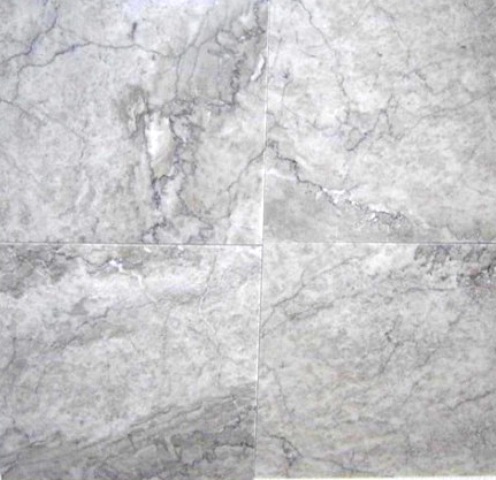 Gray Cloud 18x18 Brushed Marble Tile