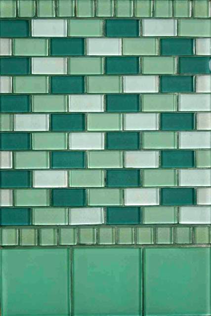 Brick Green Blend 1x2x8mm Crystallized