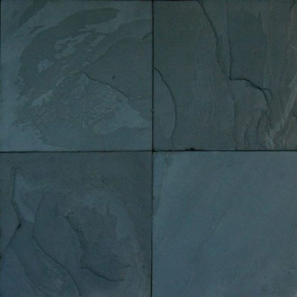 Premium Black Slate Classic 16x16 Gauged - Floor Tiles USA